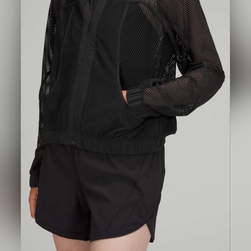 Lululemon Rare Black Mesh Long Sleeve Top - Picture 10 of 10